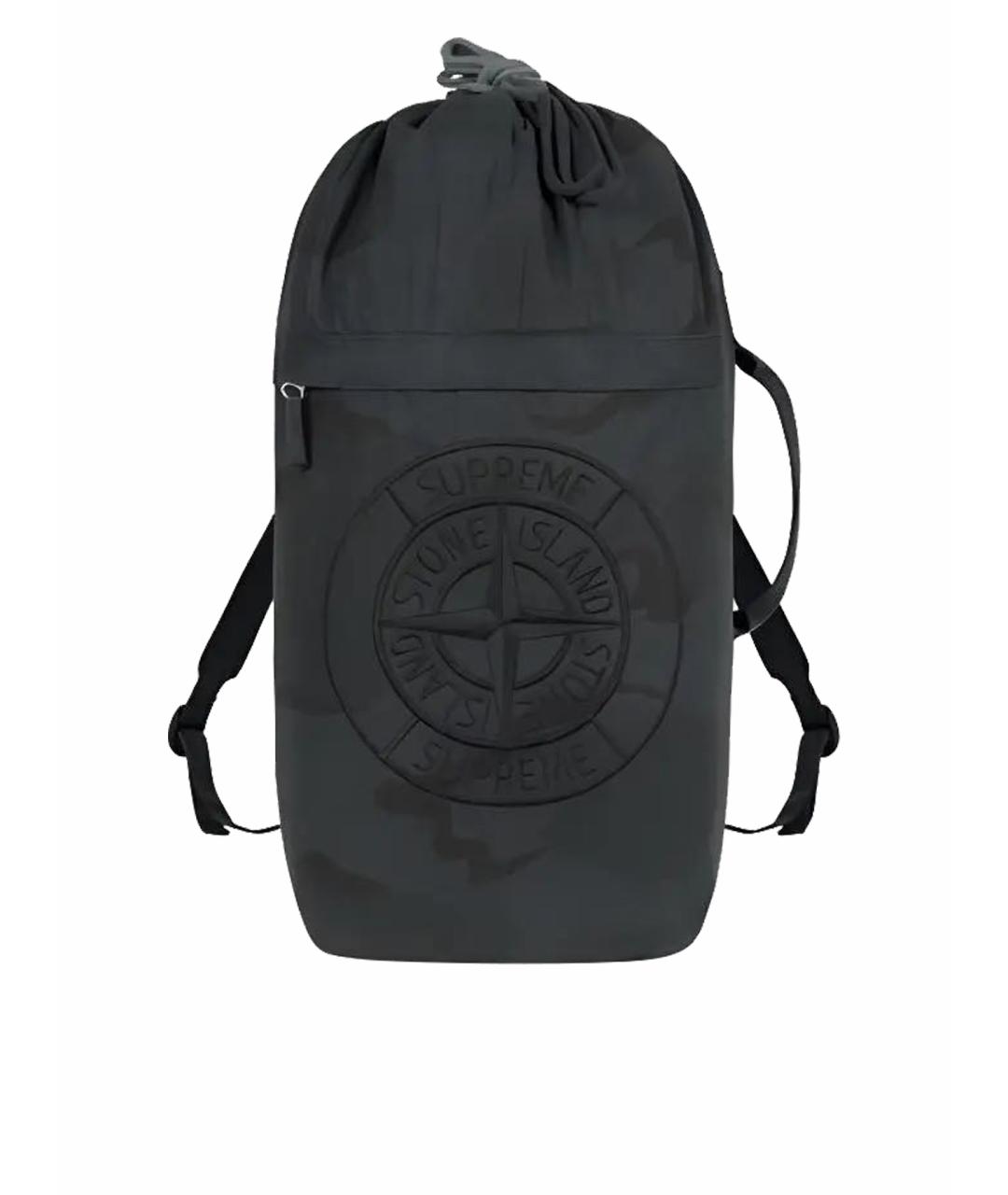 STONE ISLAND Черный рюкзак, фото 1
