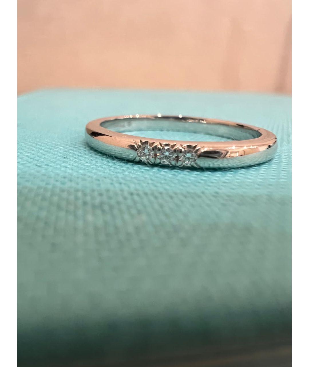 TIFFANY&CO Белое платиновое кольцо, фото 4
