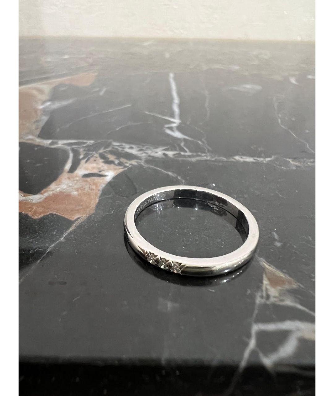 TIFFANY&CO Белое платиновое кольцо, фото 2
