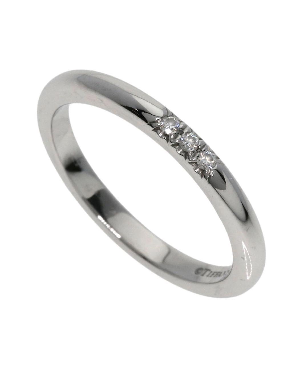 TIFFANY&CO Белое платиновое кольцо, фото 5