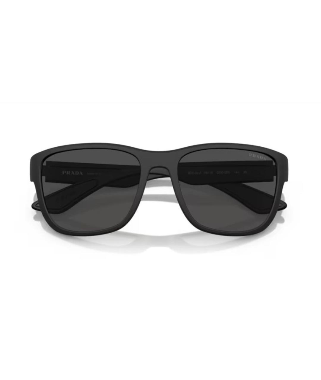 PRADA Черные пластиковые солнцезащитные очки, фото 6