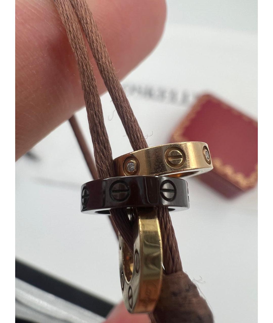 CARTIER Коричневый браслет из желтого золота, фото 5