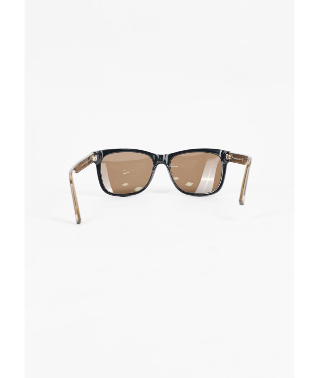 ERMENEGILDO ZEGNA XXX Коричневые пластиковые солнцезащитные очки, фото 4