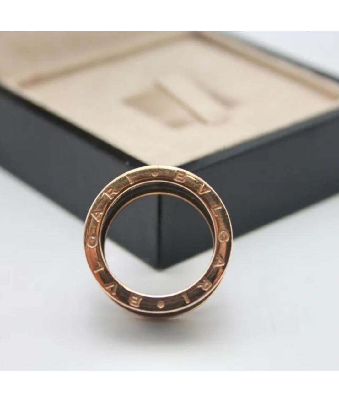 BVLGARI Зеленые кольцо из розового золота, фото 5