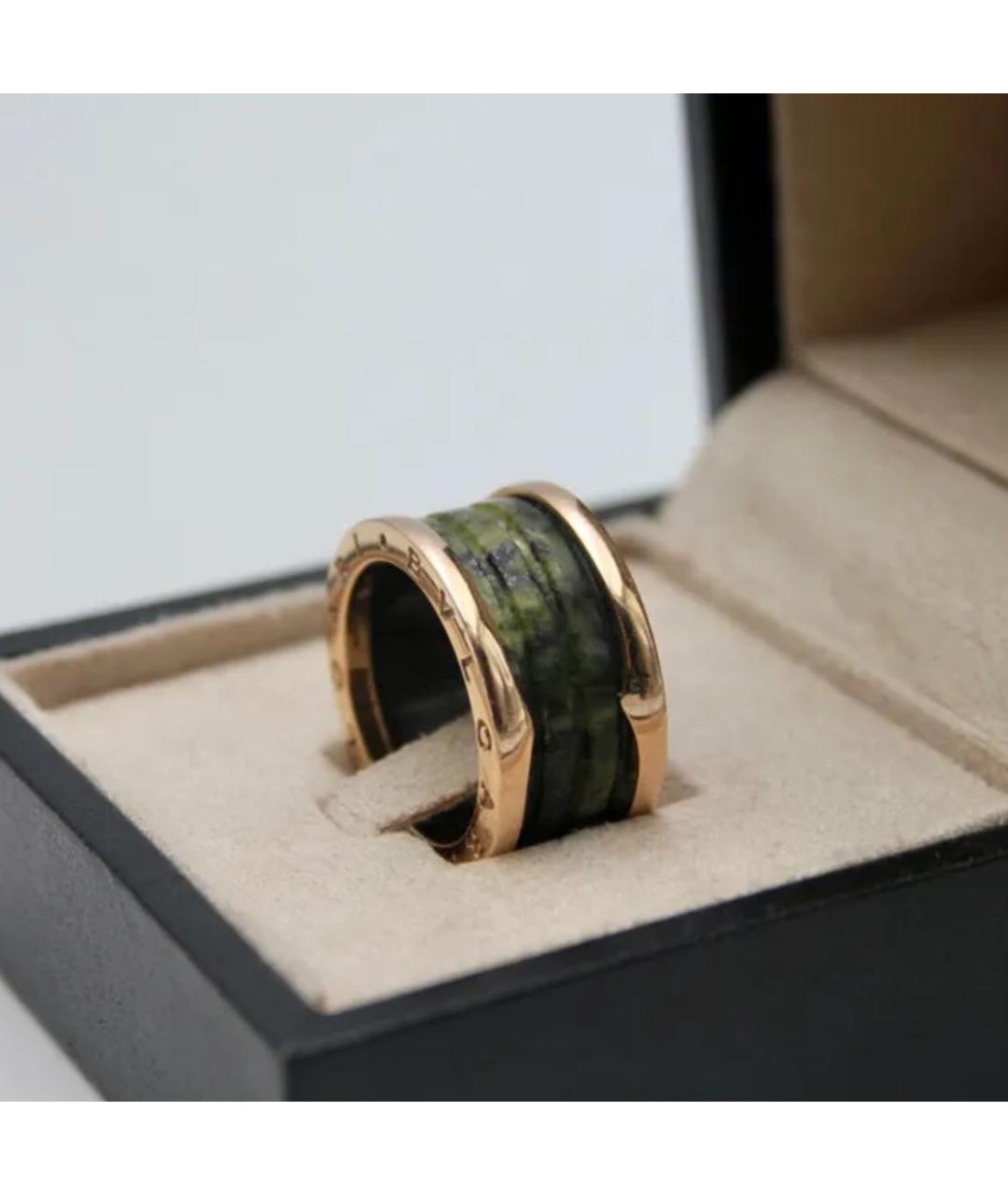 BVLGARI Зеленые кольцо из розового золота, фото 8