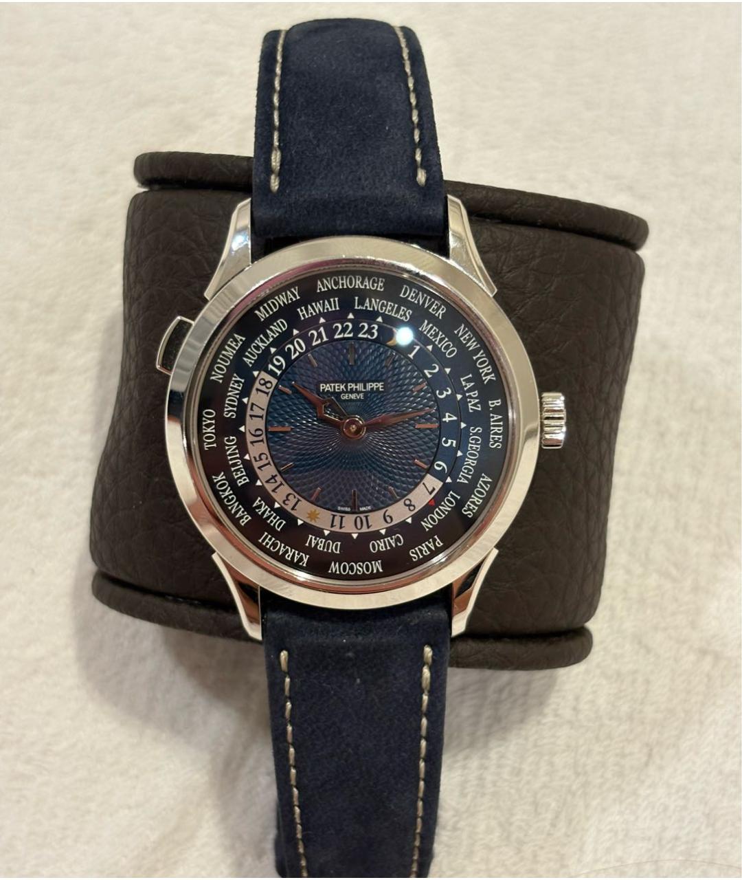 PATEK PHILIPPE Темно-синие металлические часы, фото 2