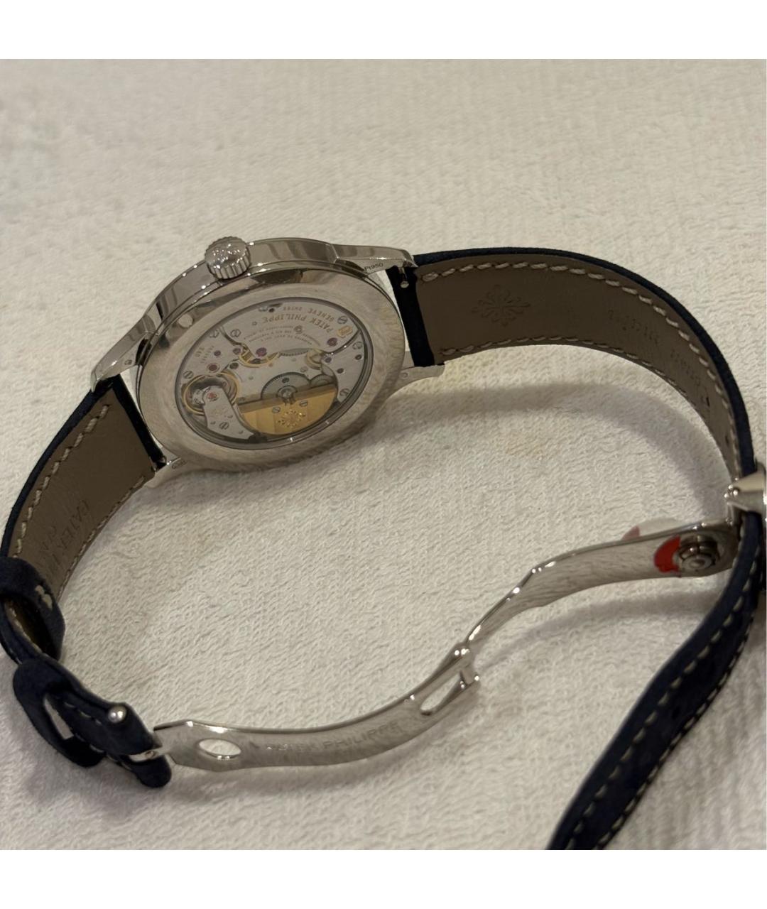 PATEK PHILIPPE Темно-синие металлические часы, фото 4