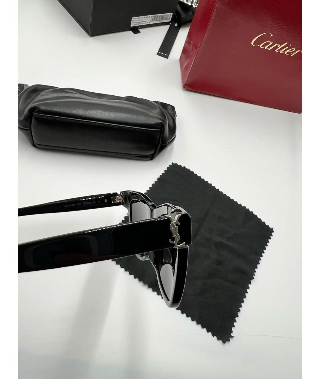 SAINT LAURENT Черные солнцезащитные очки, фото 4