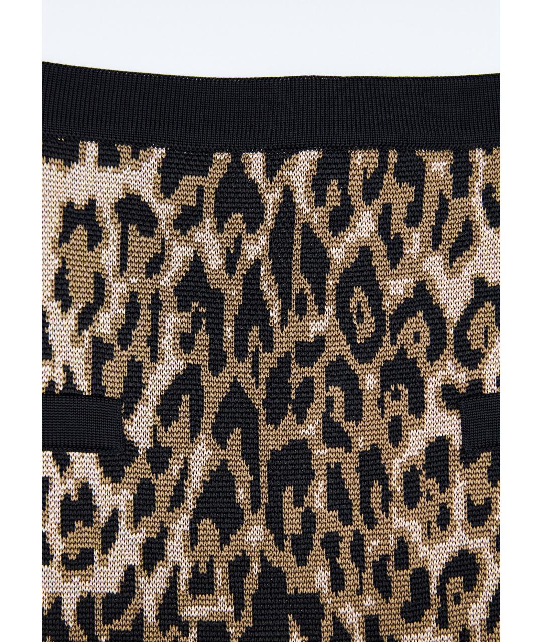 BALMAIN Коричневая вискозная юбка миди, фото 3