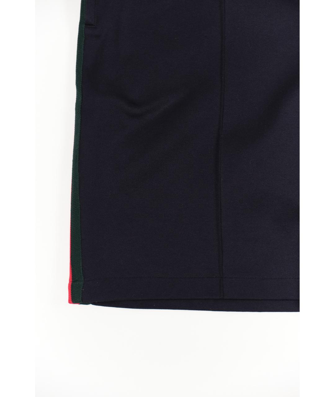 GUCCI Синие полиэстеровые шорты, фото 4