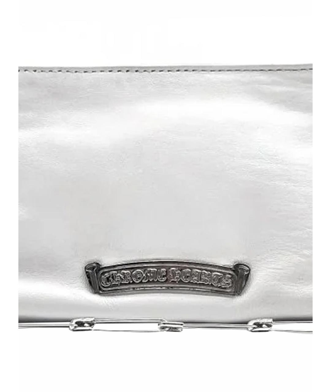 CHROME HEARTS Белая кожаная сумка через плечо, фото 2