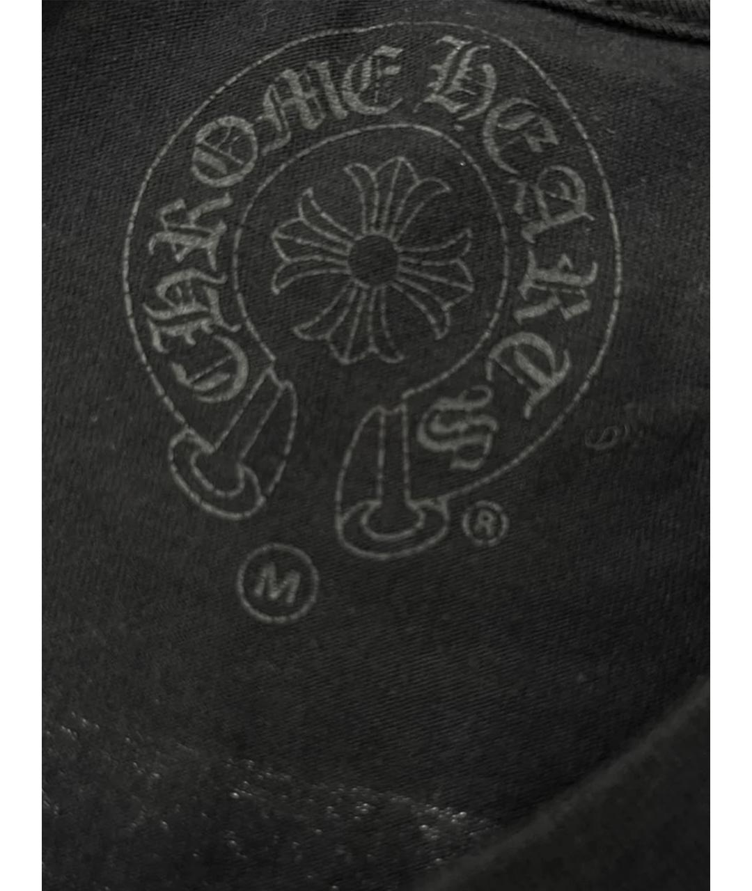 CHROME HEARTS Черная хлопковая футболка, фото 8