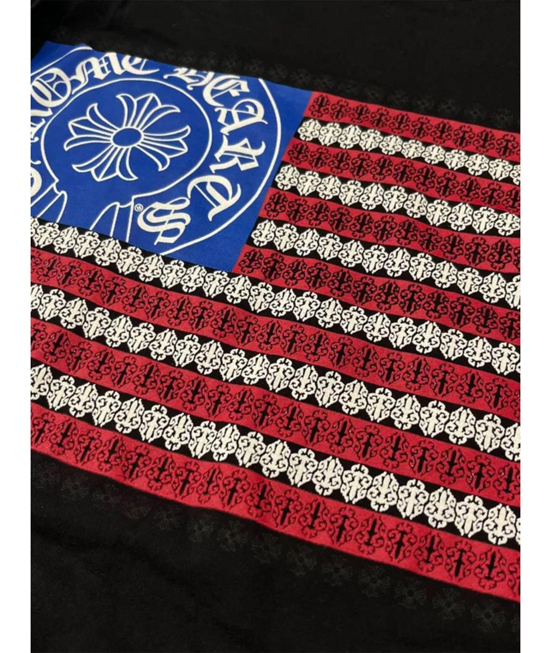CHROME HEARTS Черная хлопковая футболка, фото 9