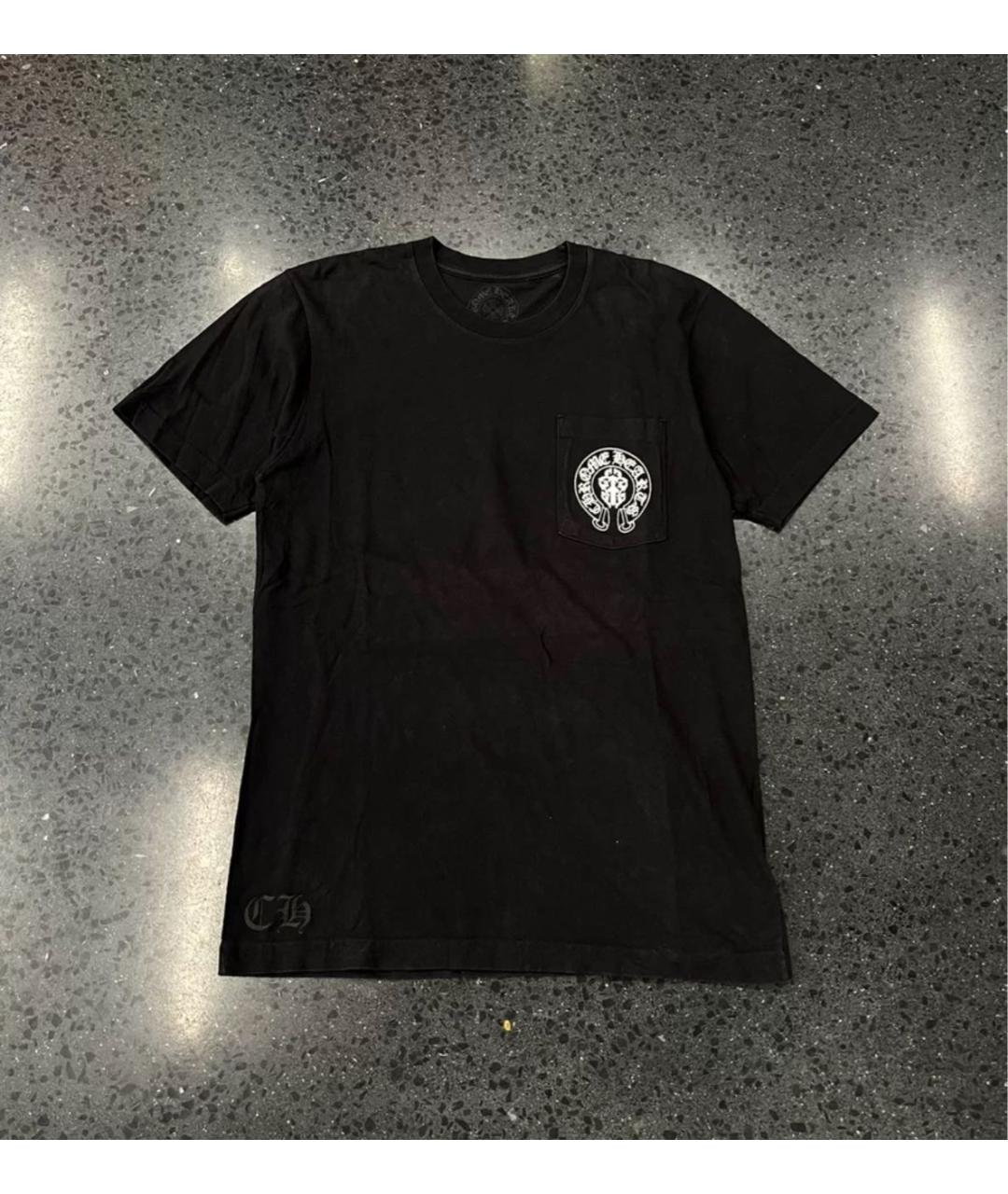 CHROME HEARTS Черная хлопковая футболка, фото 6