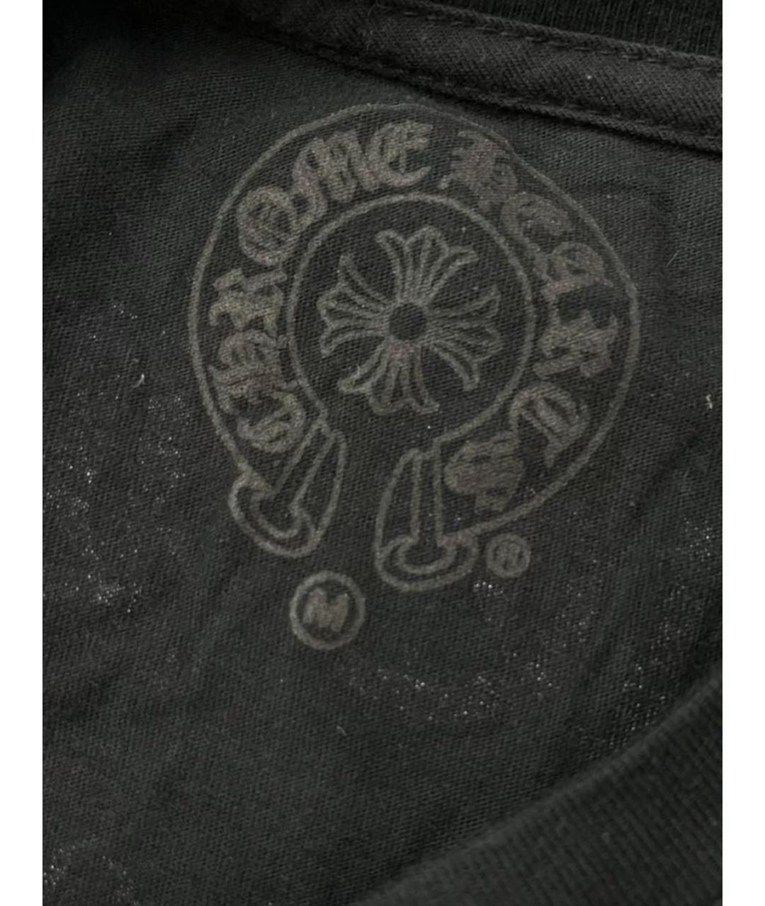 CHROME HEARTS Черная хлопковая футболка, фото 8