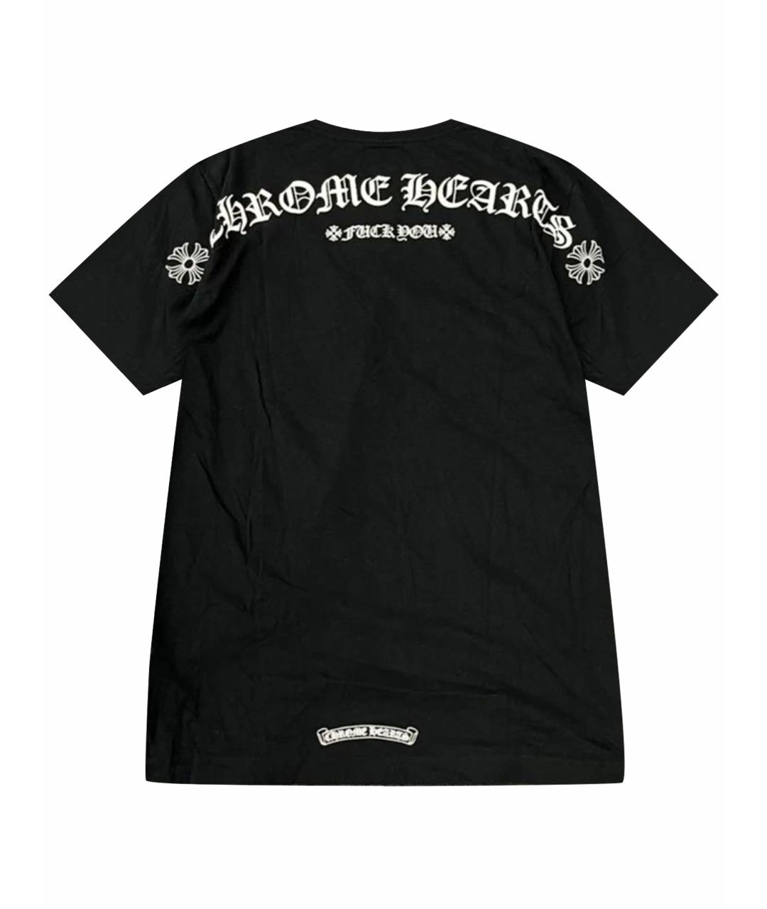 CHROME HEARTS Черная хлопковая футболка, фото 10