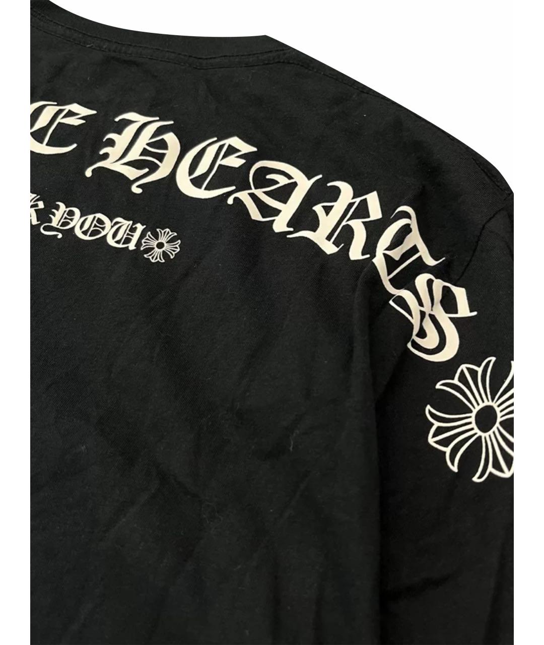 CHROME HEARTS Черная хлопковая футболка, фото 9