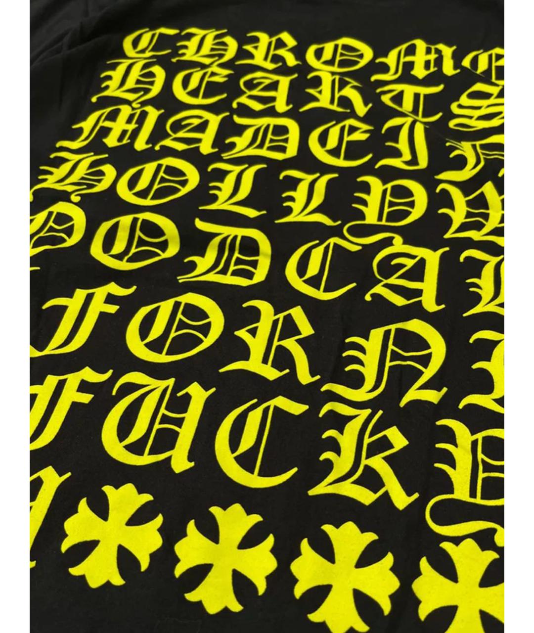 CHROME HEARTS Черная хлопковая футболка, фото 9