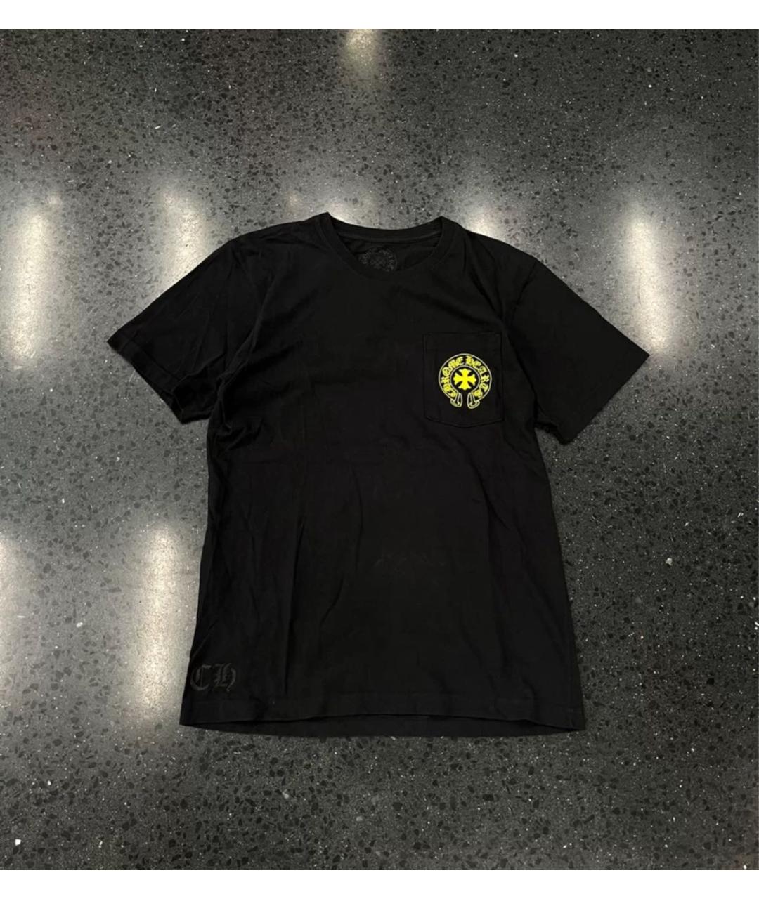 CHROME HEARTS Черная хлопковая футболка, фото 6