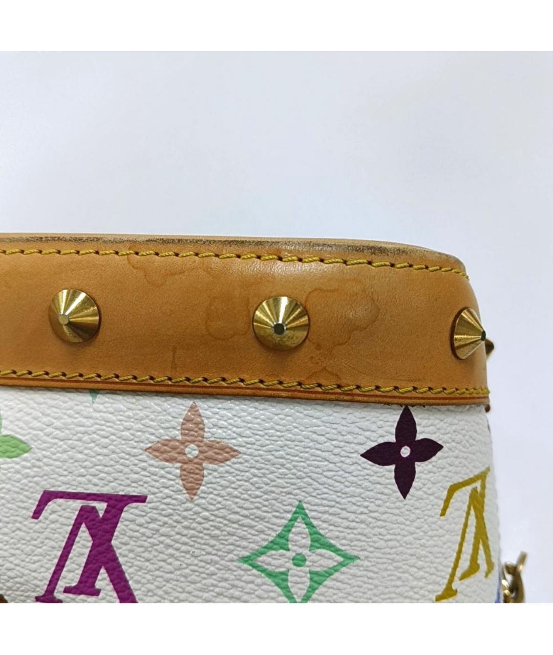 LOUIS VUITTON Белая сумка с короткими ручками, фото 6