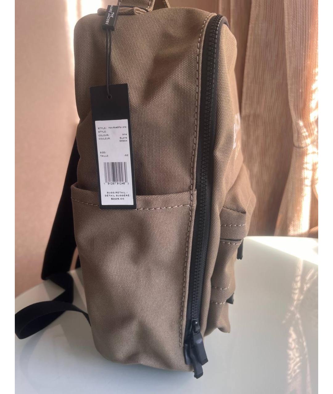 MARC JACOBS Хаки тканевый рюкзак, фото 3