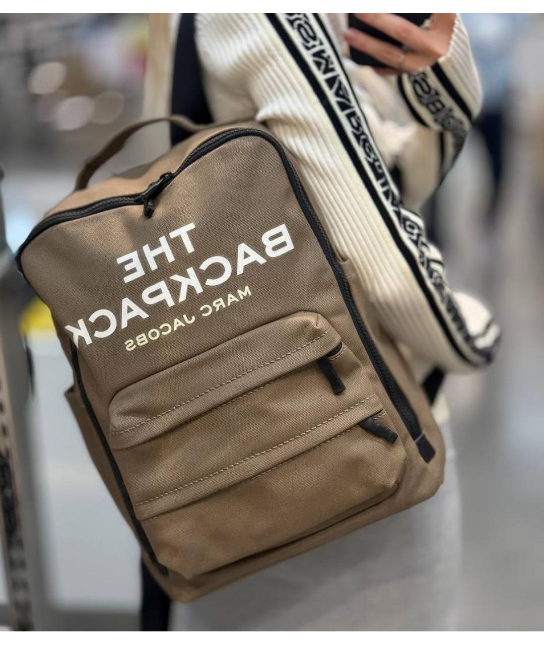 MARC JACOBS Хаки тканевый рюкзак, фото 6