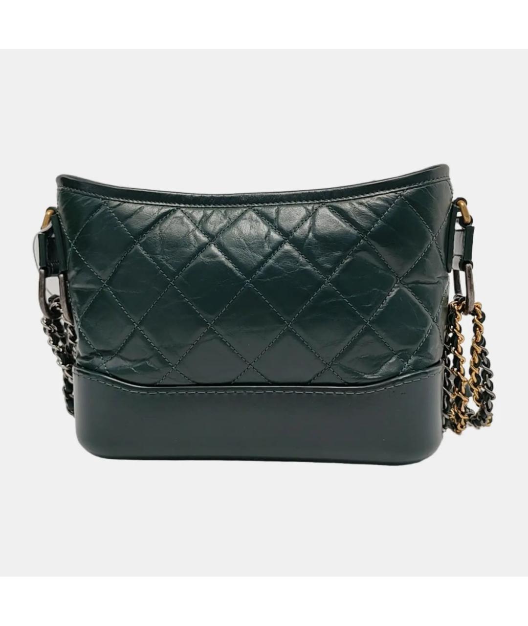CHANEL Зеленая кожаная сумка через плечо, фото 4