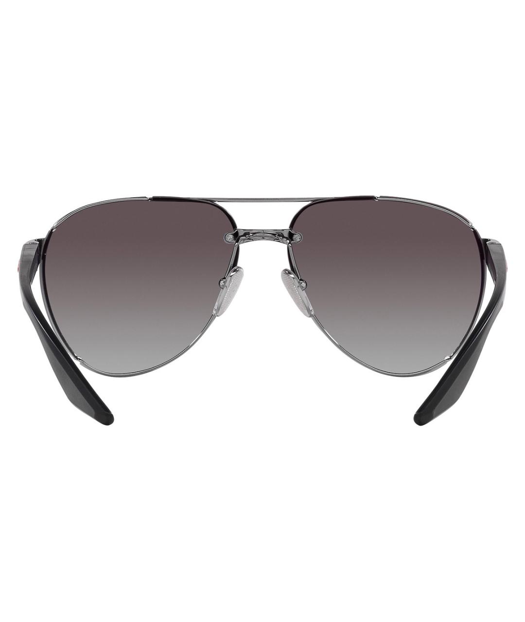 PRADA Серые металлические солнцезащитные очки, фото 6