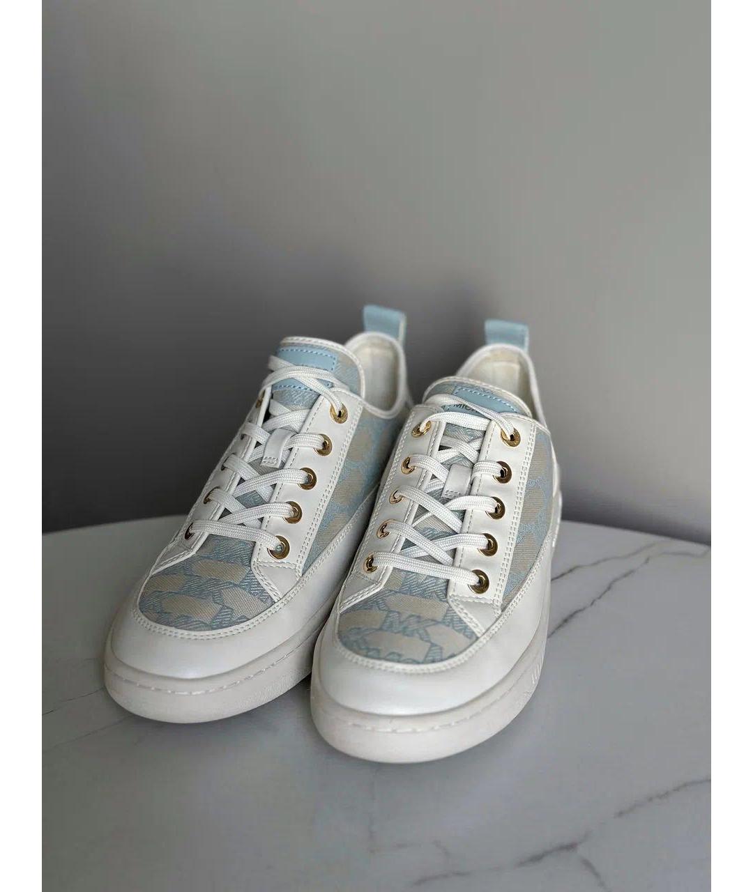 MICHAEL KORS Белые кожаные кеды, фото 3
