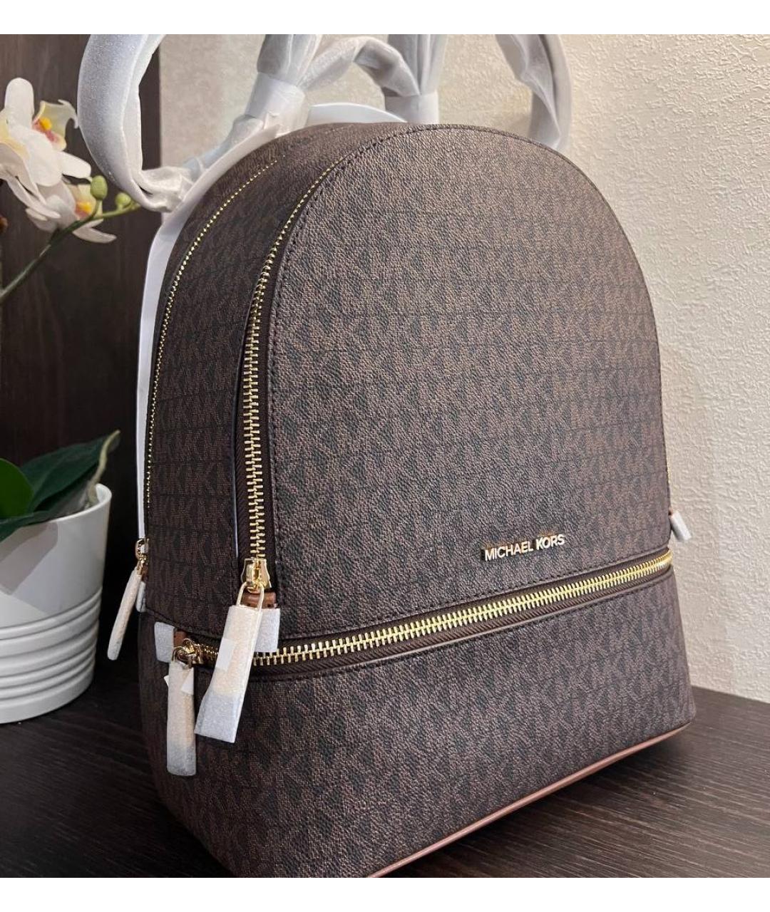 MICHAEL KORS Коричневый рюкзак, фото 7