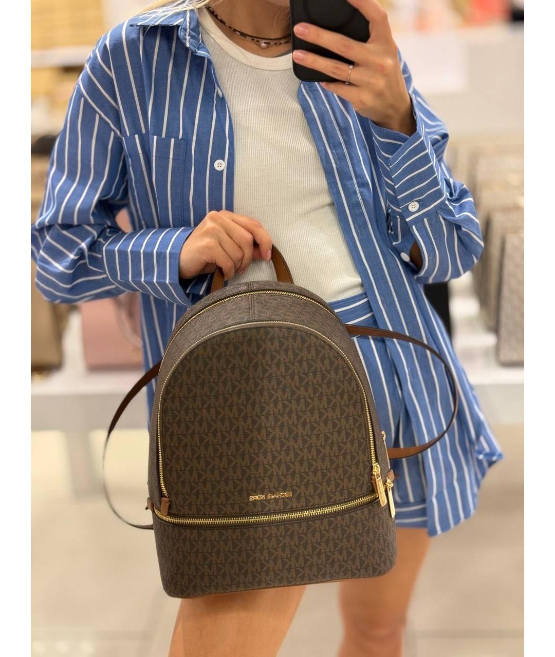 MICHAEL KORS Коричневый рюкзак, фото 8