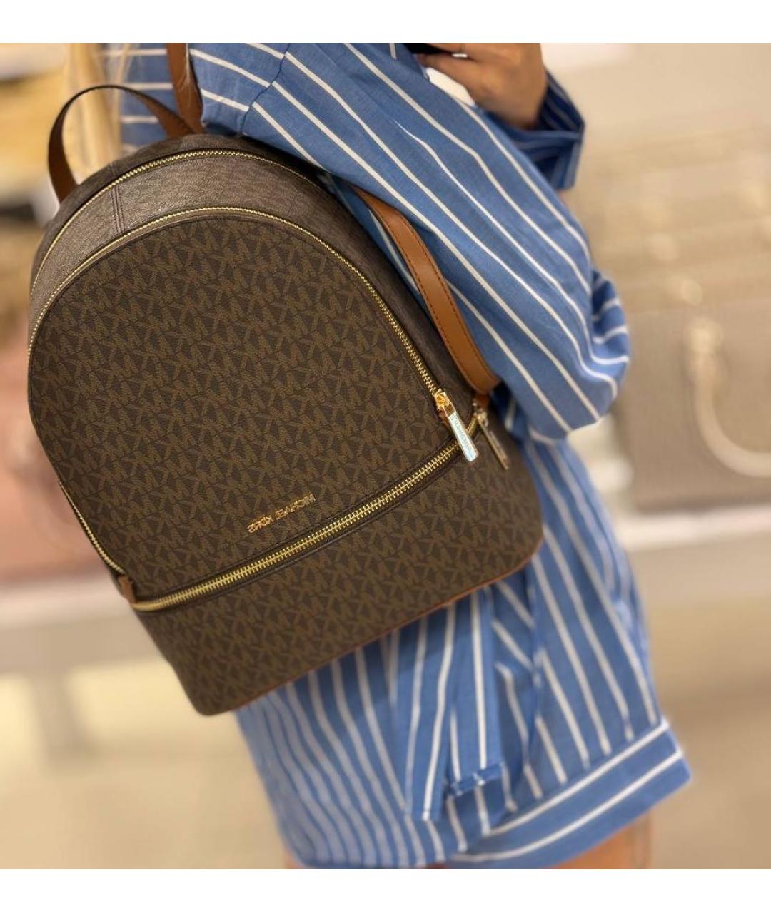 MICHAEL KORS Коричневый рюкзак, фото 4