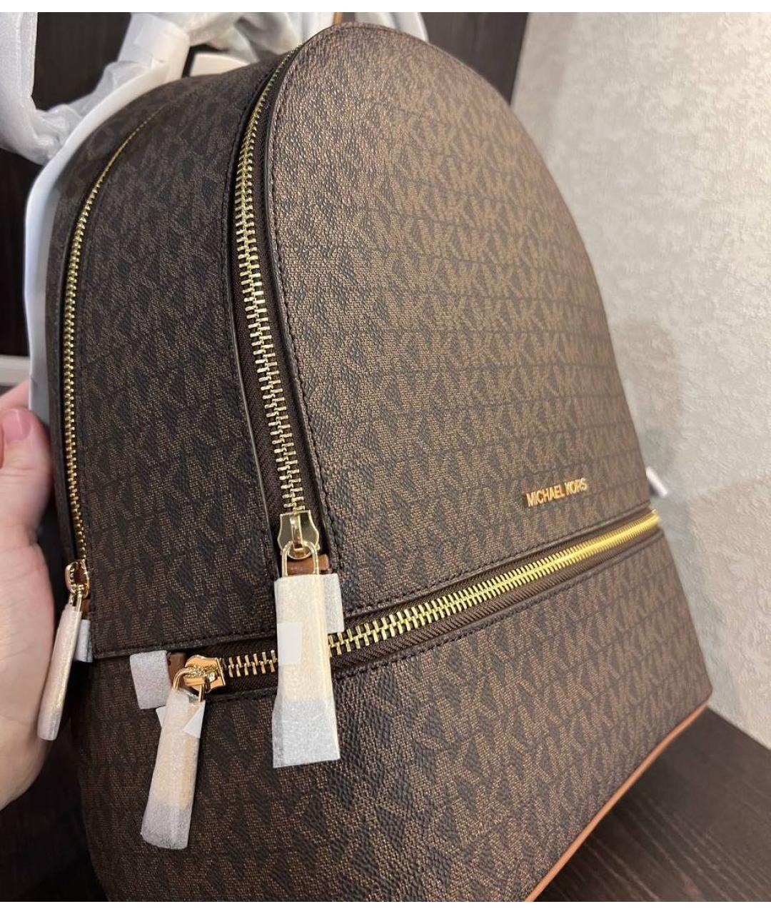 MICHAEL KORS Коричневый рюкзак, фото 6