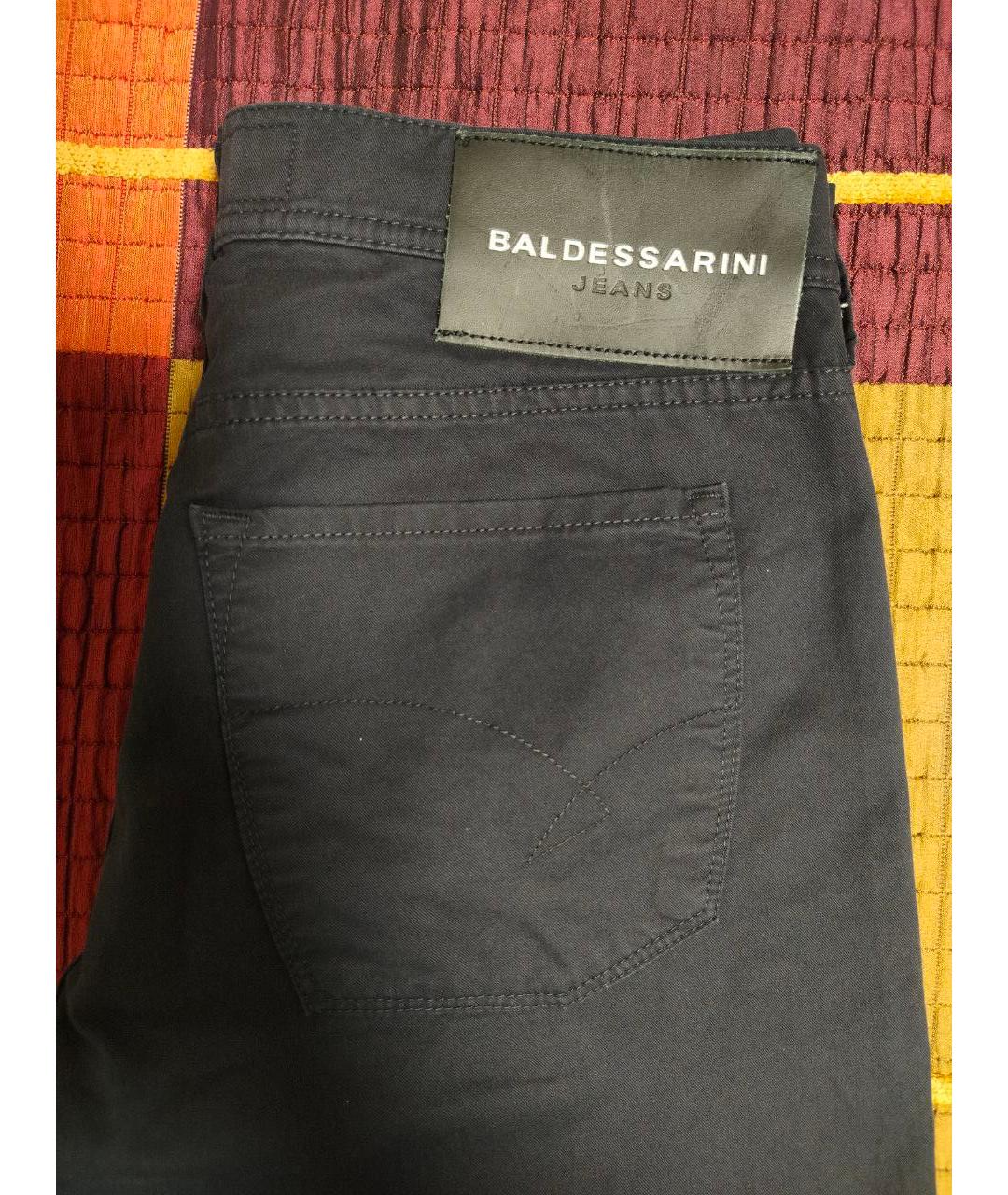 BALDESSARINI Антрацитовые хлопковые прямые джинсы, фото 3
