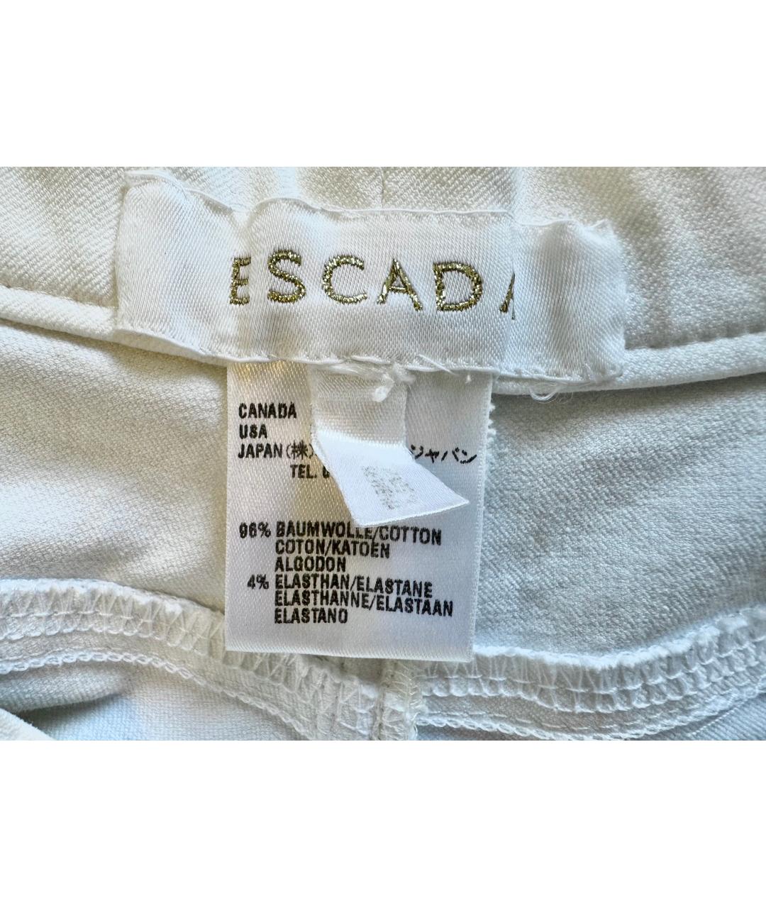 ESCADA Белые хлопковые бриджи, фото 3