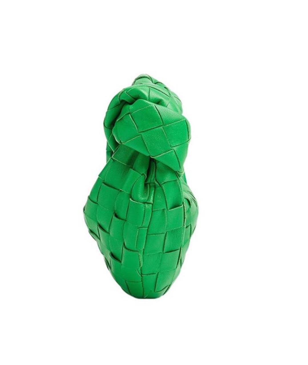 BOTTEGA VENETA Зеленая кожаная сумка с короткими ручками, фото 4