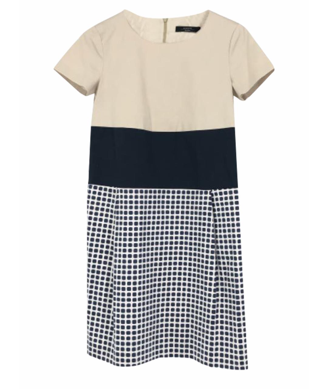 WEEKEND MAX MARA Темно-синее хлопковое повседневное платье, фото 1