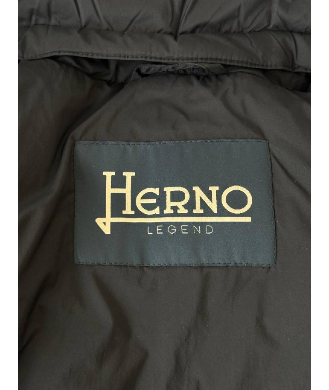 HERNO Черная куртка, фото 5