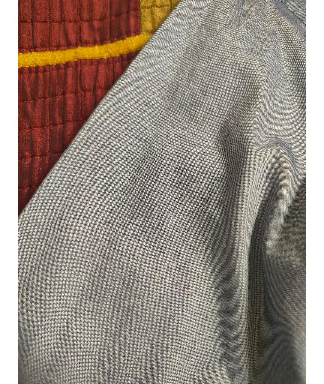 TRUSSARDI JEANS Серая хлопковая классическая рубашка, фото 9