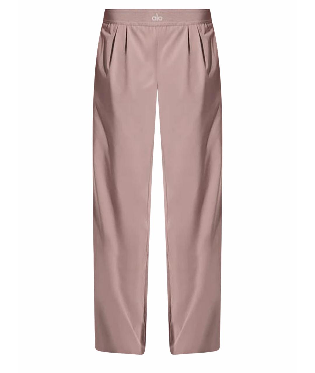 ALO YOGA Коричневые прямые брюки, фото 1