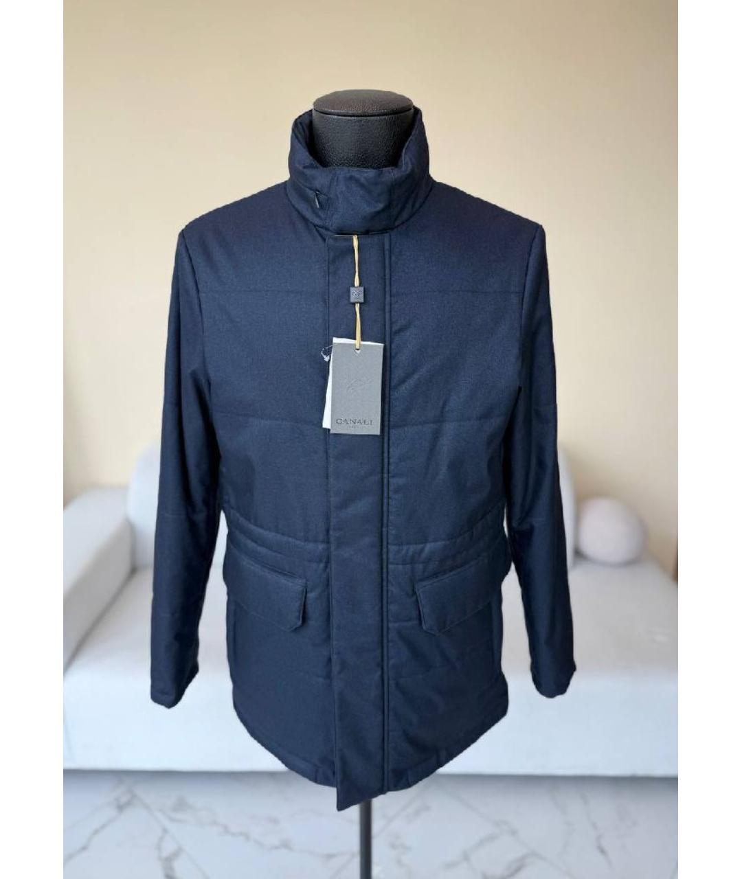 CANALI Темно-синяя куртка, фото 10