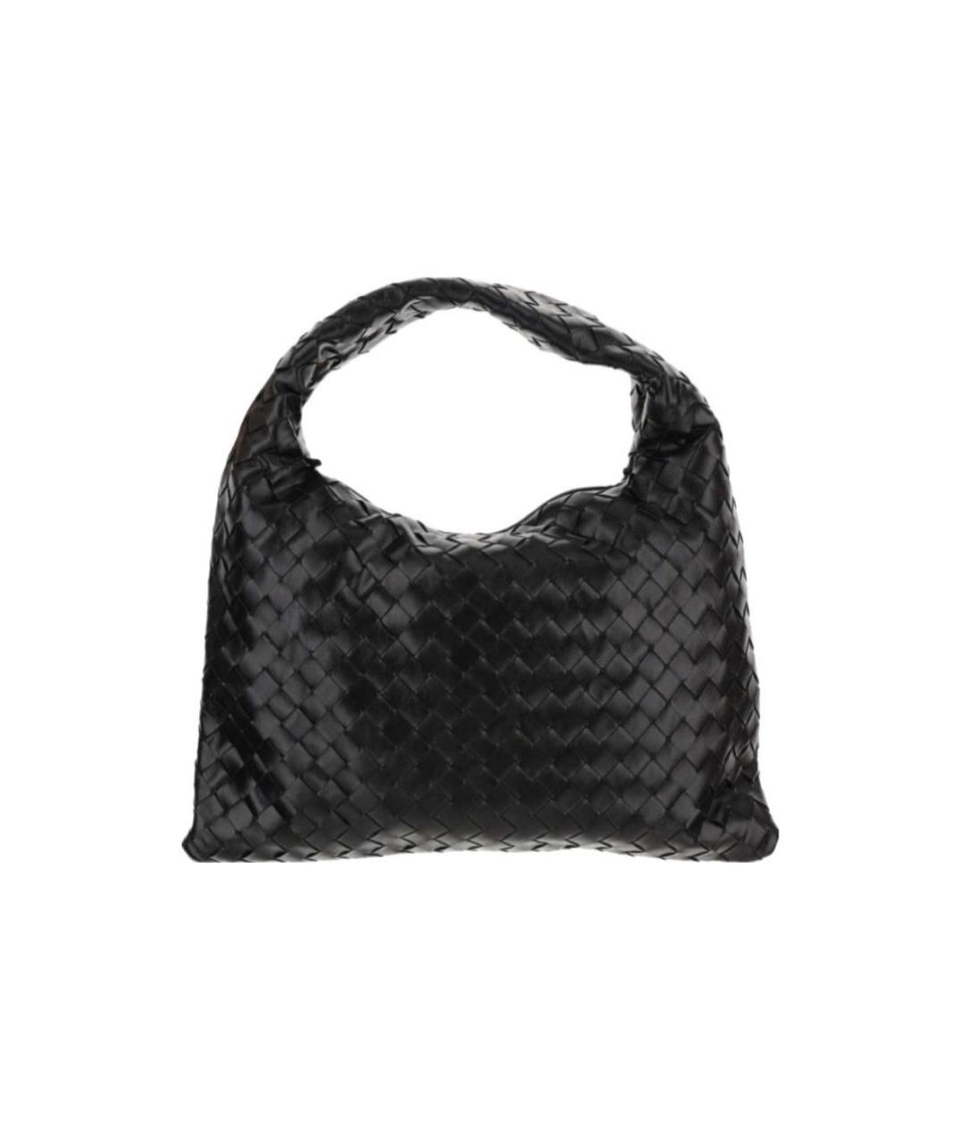 BOTTEGA VENETA Черная кожаная сумка с короткими ручками, фото 1