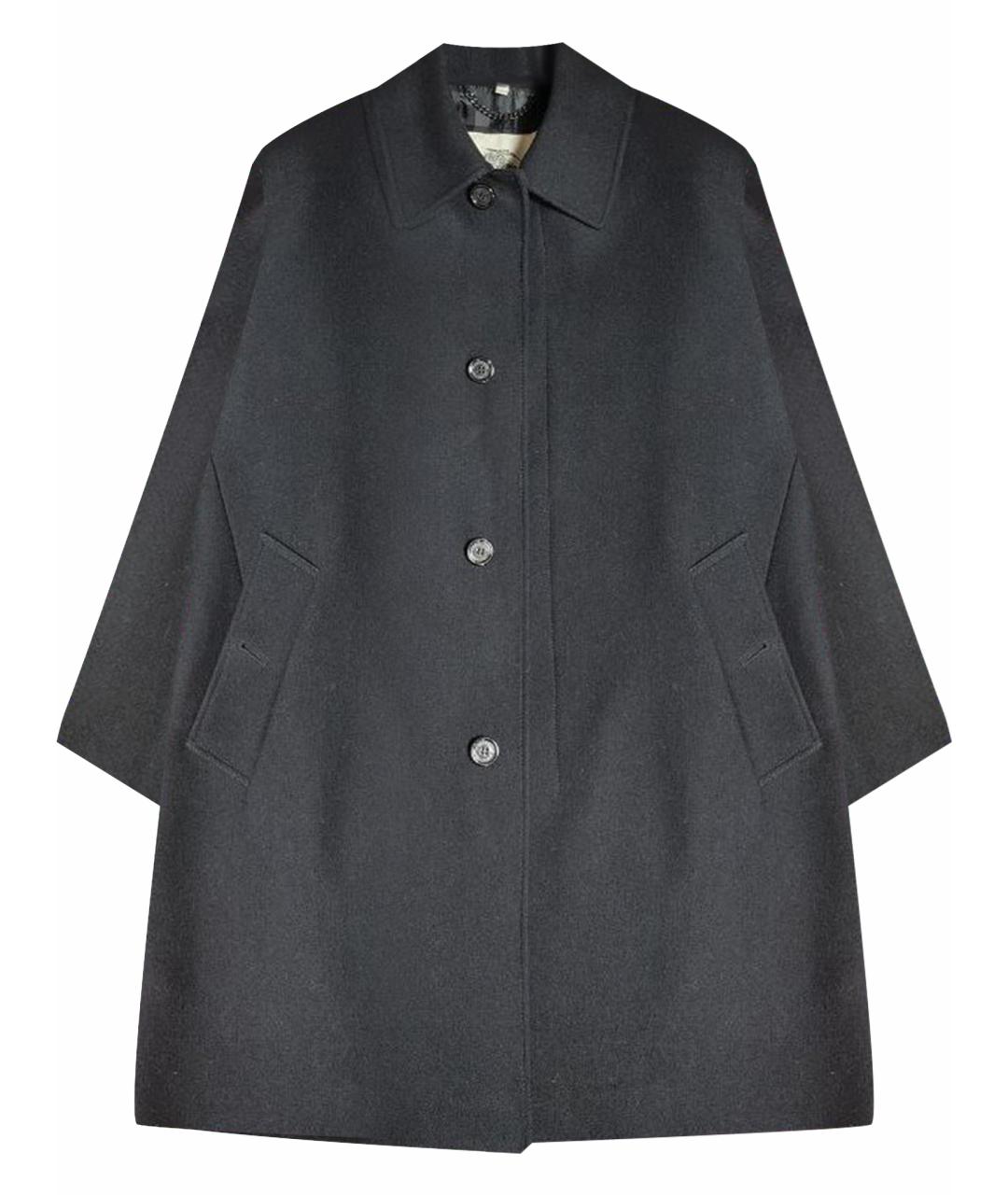 BURBERRY Серое шерстяное пальто, фото 1
