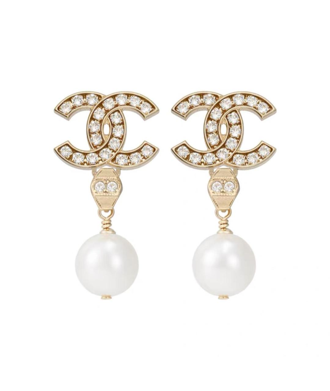 CHANEL Золотые серьги, фото 1
