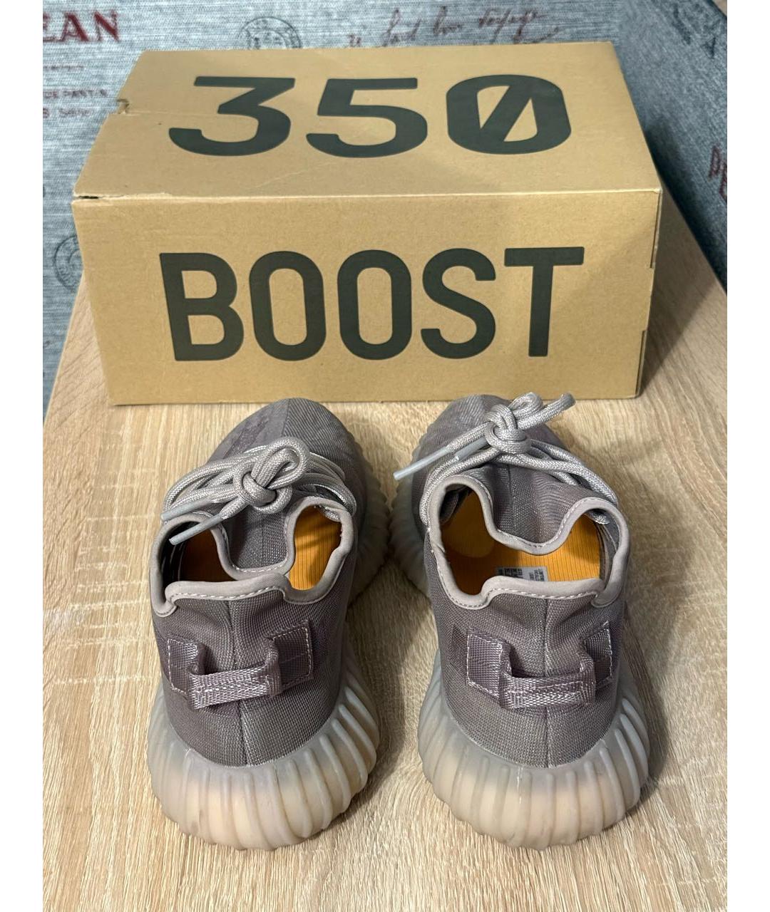 ADIDAS YEEZY Фиолетовые текстильные кроссовки, фото 3