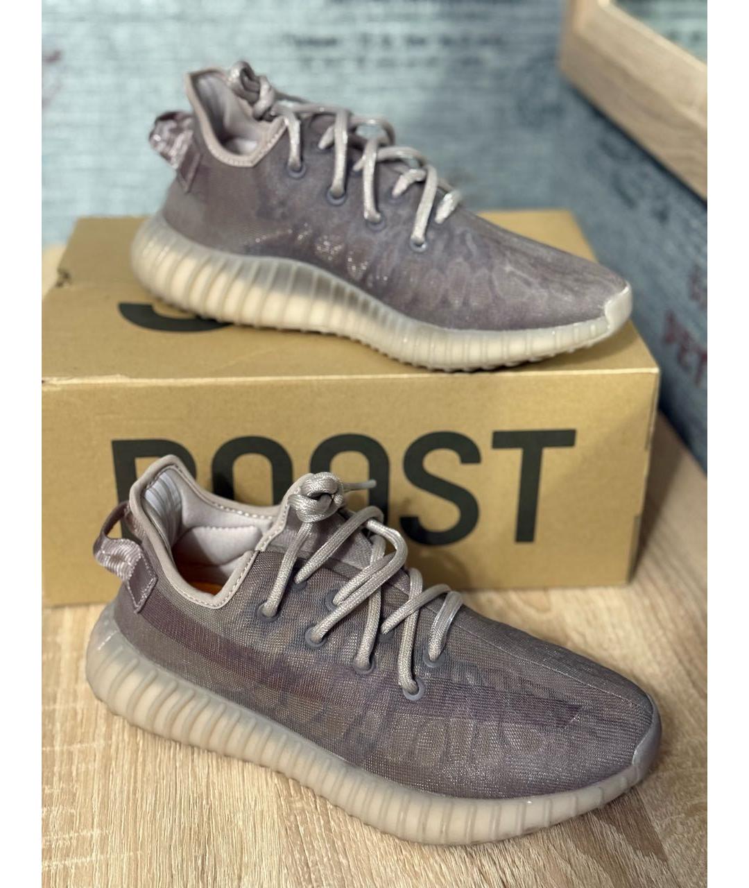 ADIDAS YEEZY Фиолетовые текстильные кроссовки, фото 5
