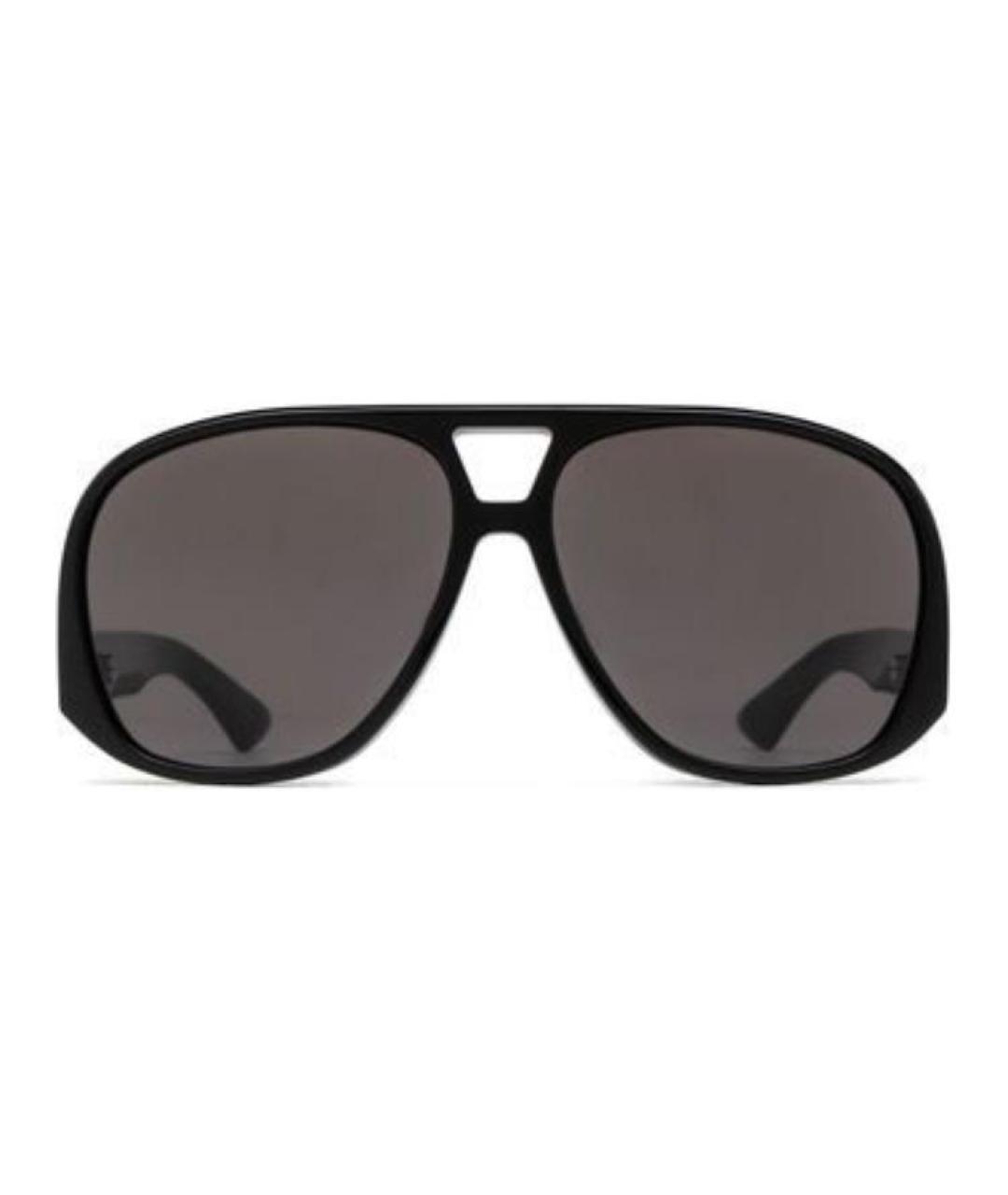 SAINT LAURENT Черные пластиковые солнцезащитные очки, фото 2