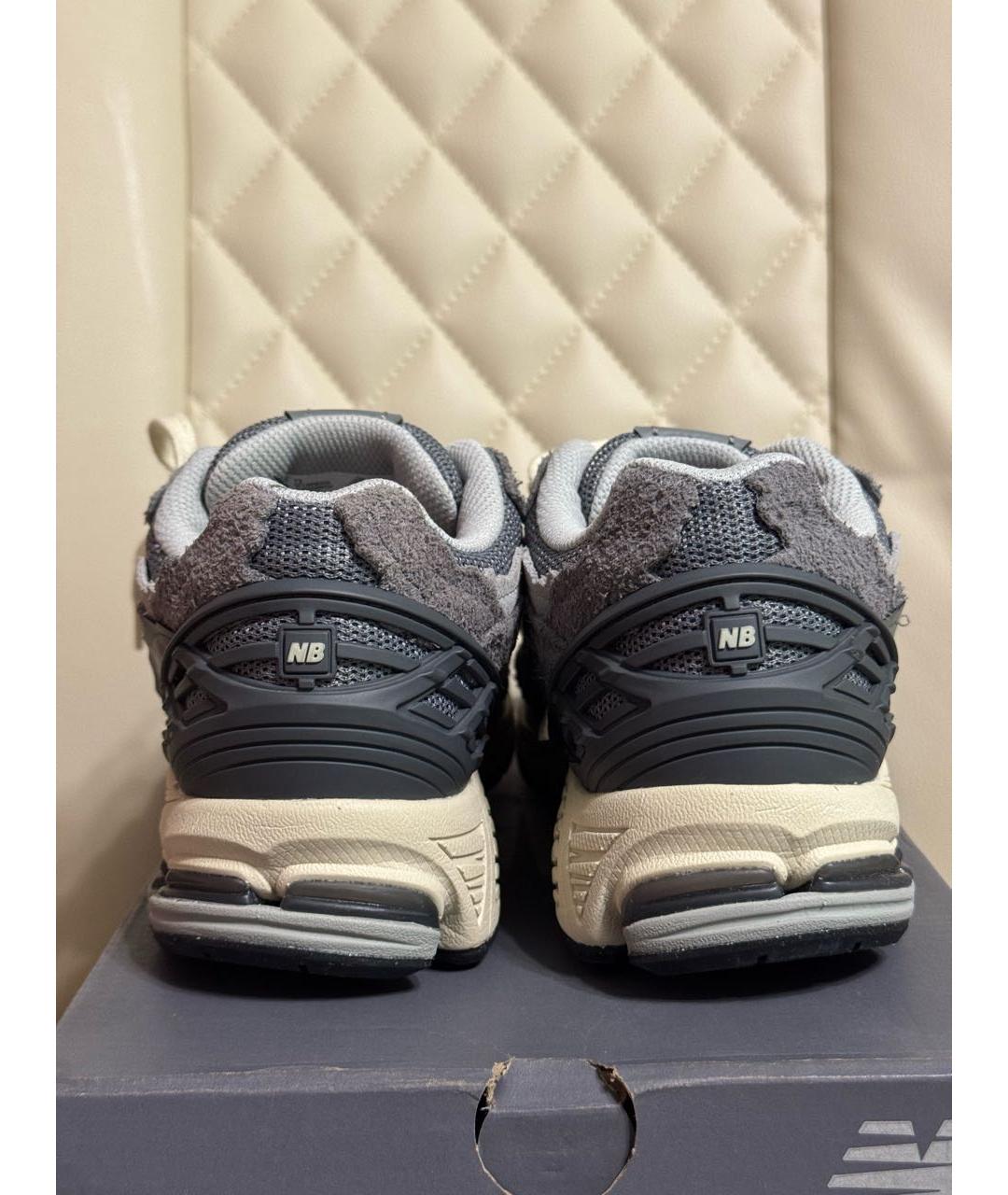 NEW BALANCE Серые замшевые кроссовки, фото 3