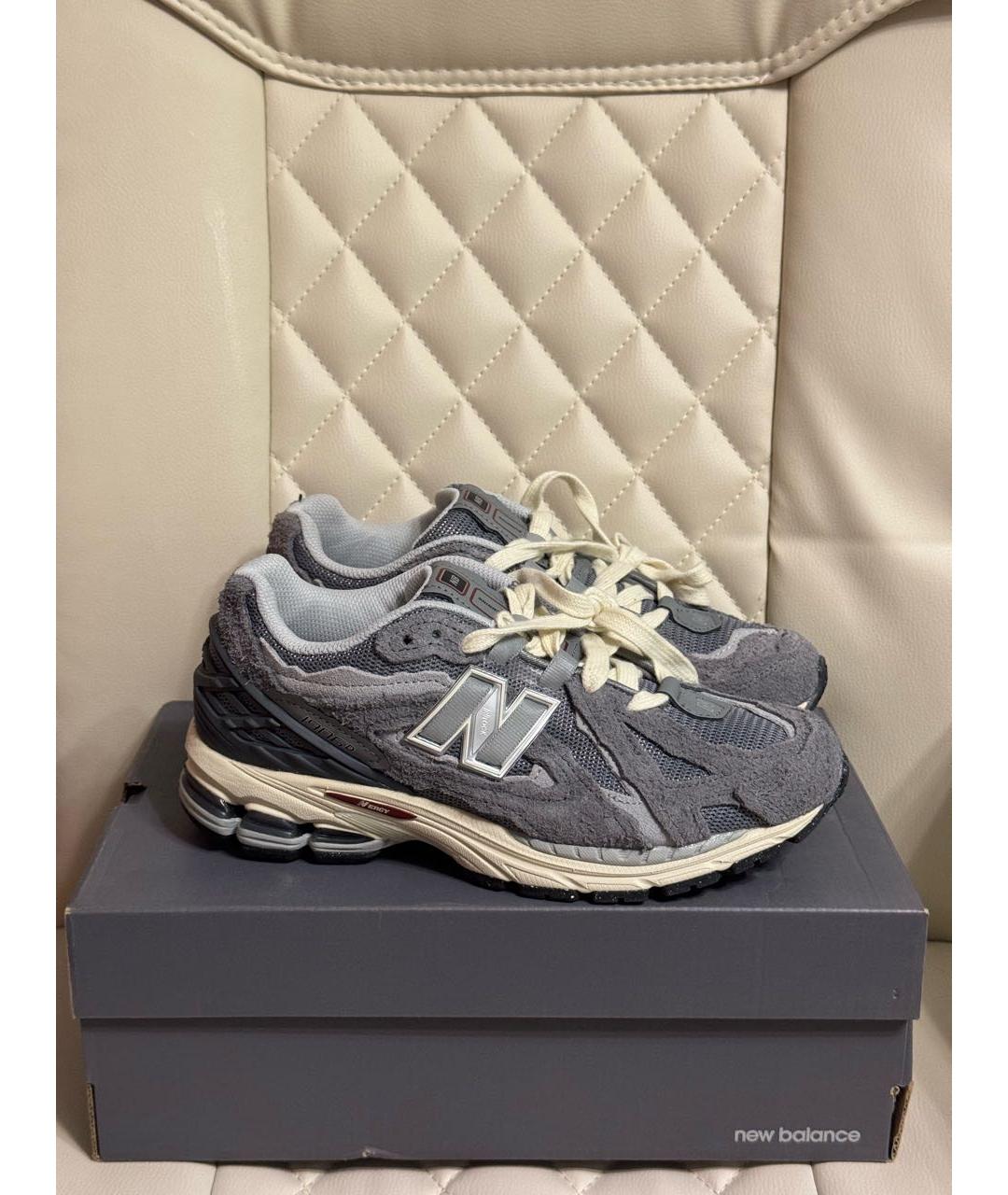 NEW BALANCE Серые замшевые кроссовки, фото 8