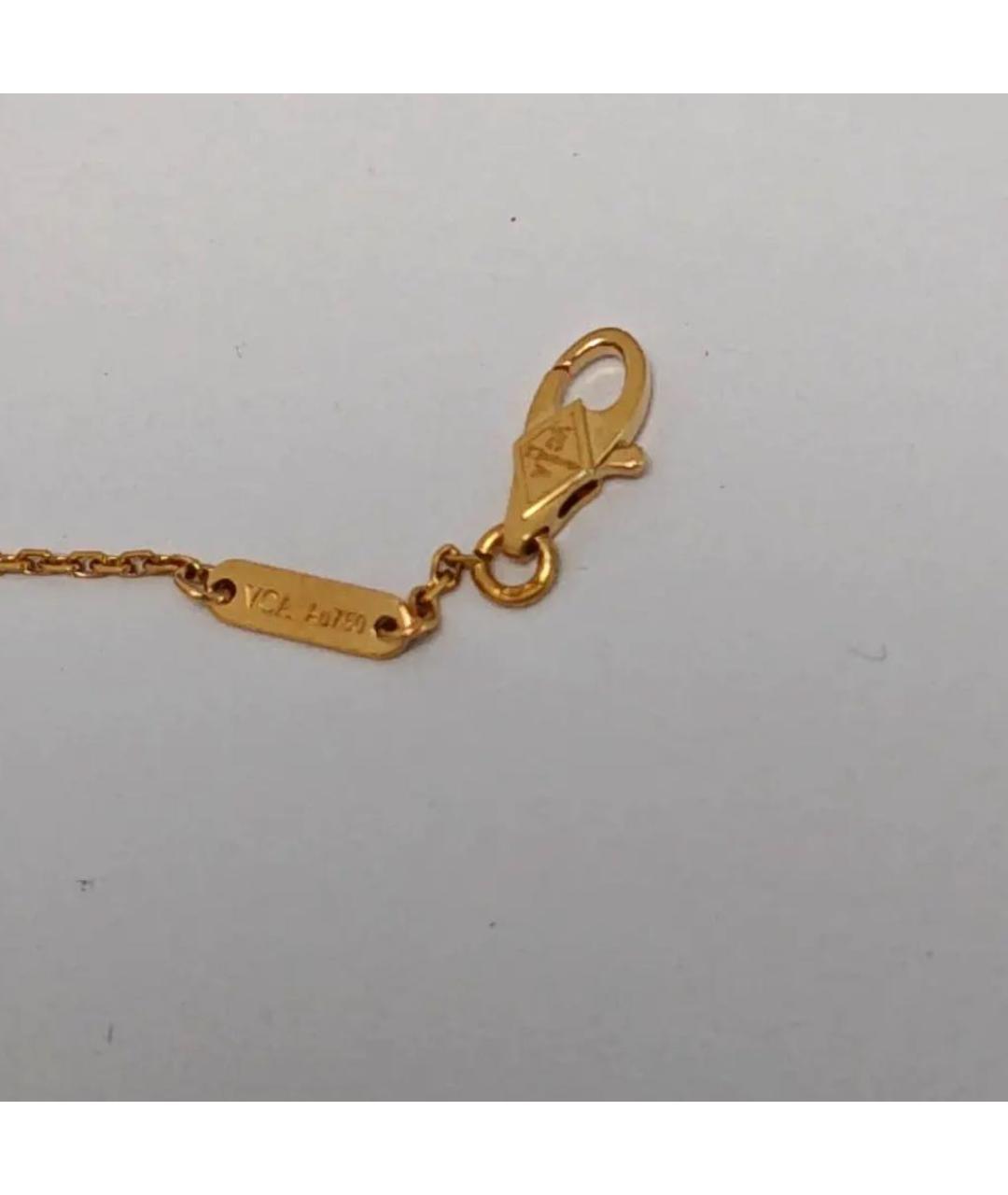 VAN CLEEF & ARPELS Белый браслет из желтого золота, фото 5